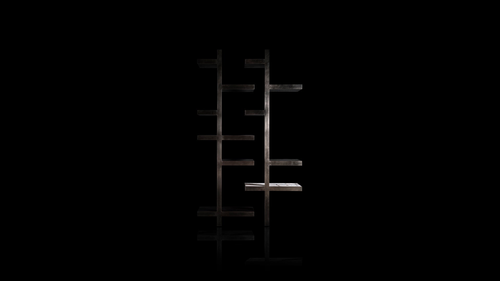 Unicode metal shelving