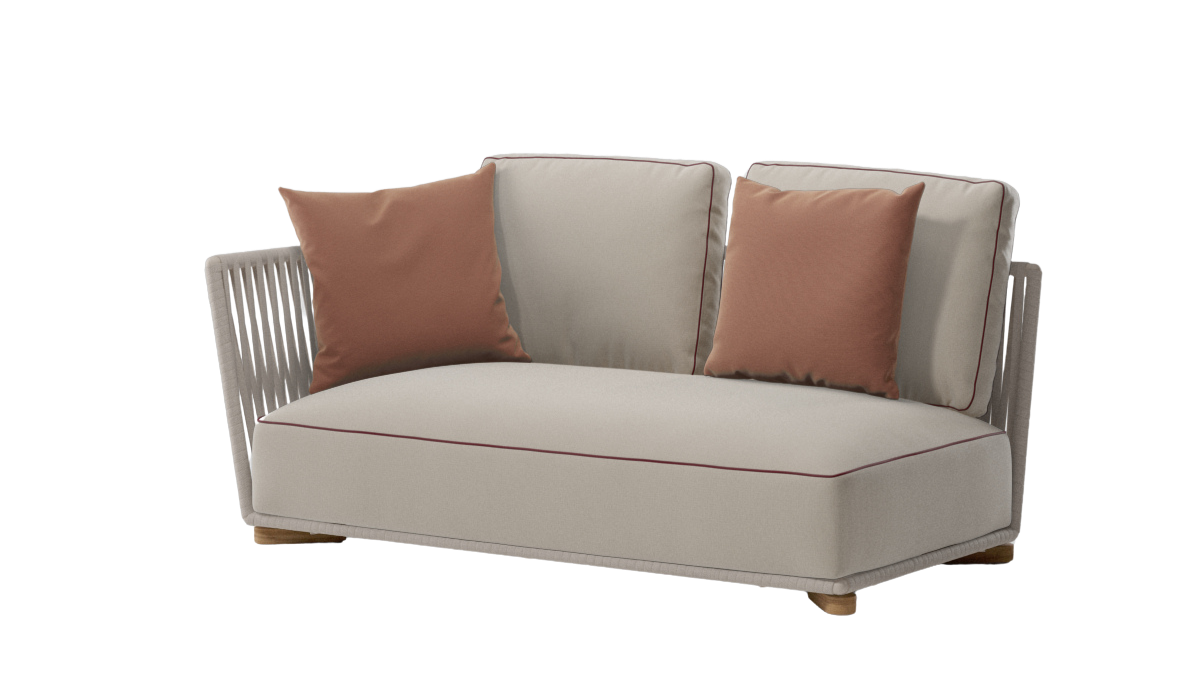 Módulo de esquina izquierda Grand Bitta | Cuerda Z05 | Cojín de asiento 07L