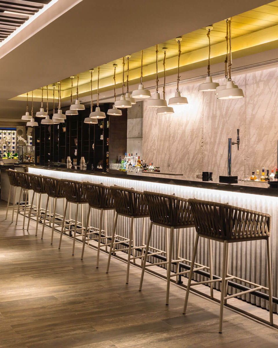 Bitta Bela Rope Bar Stool | 07C Legs | Z06 Rope