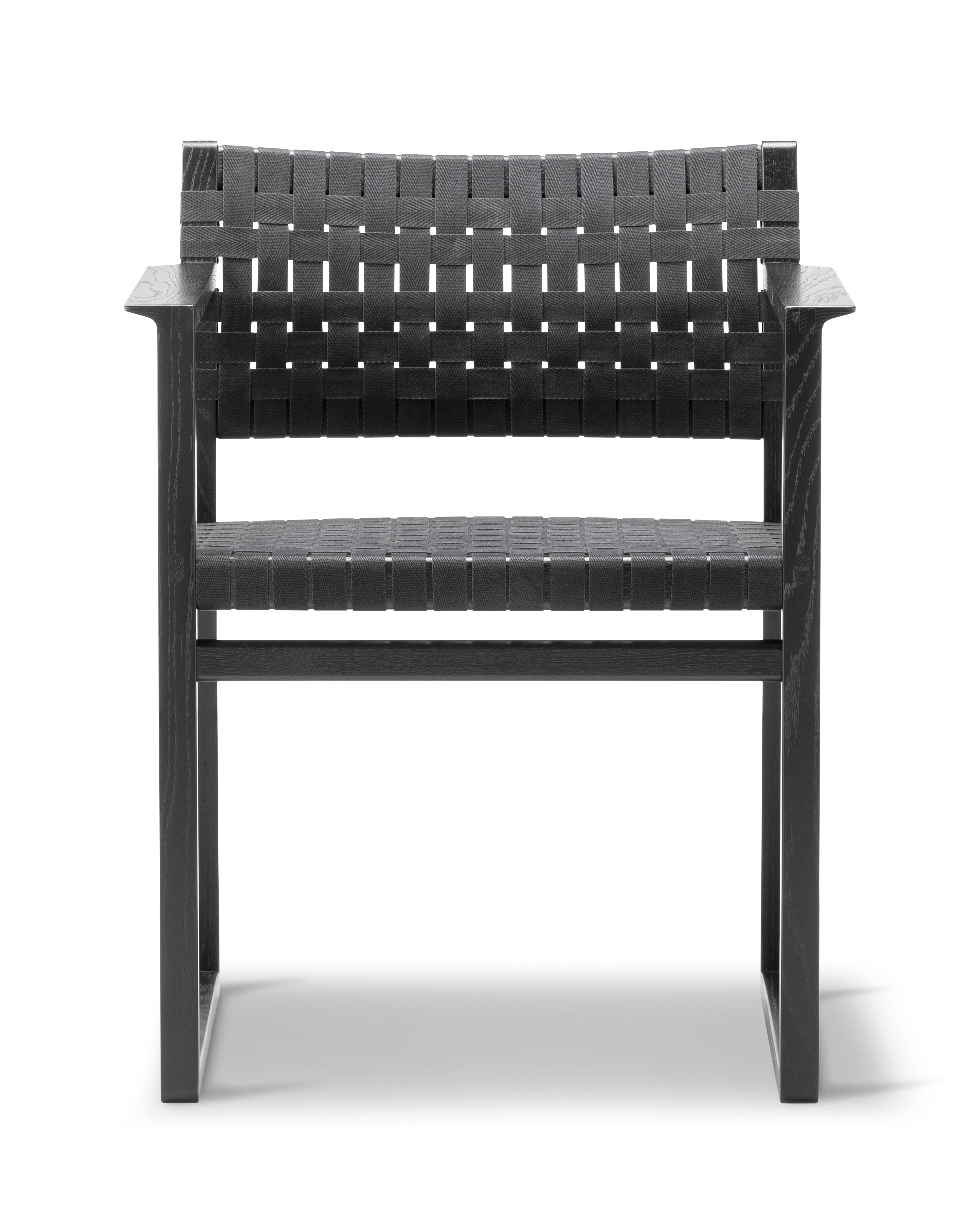 Silla de comedor con reposabrazos BM62 Linen Webbing