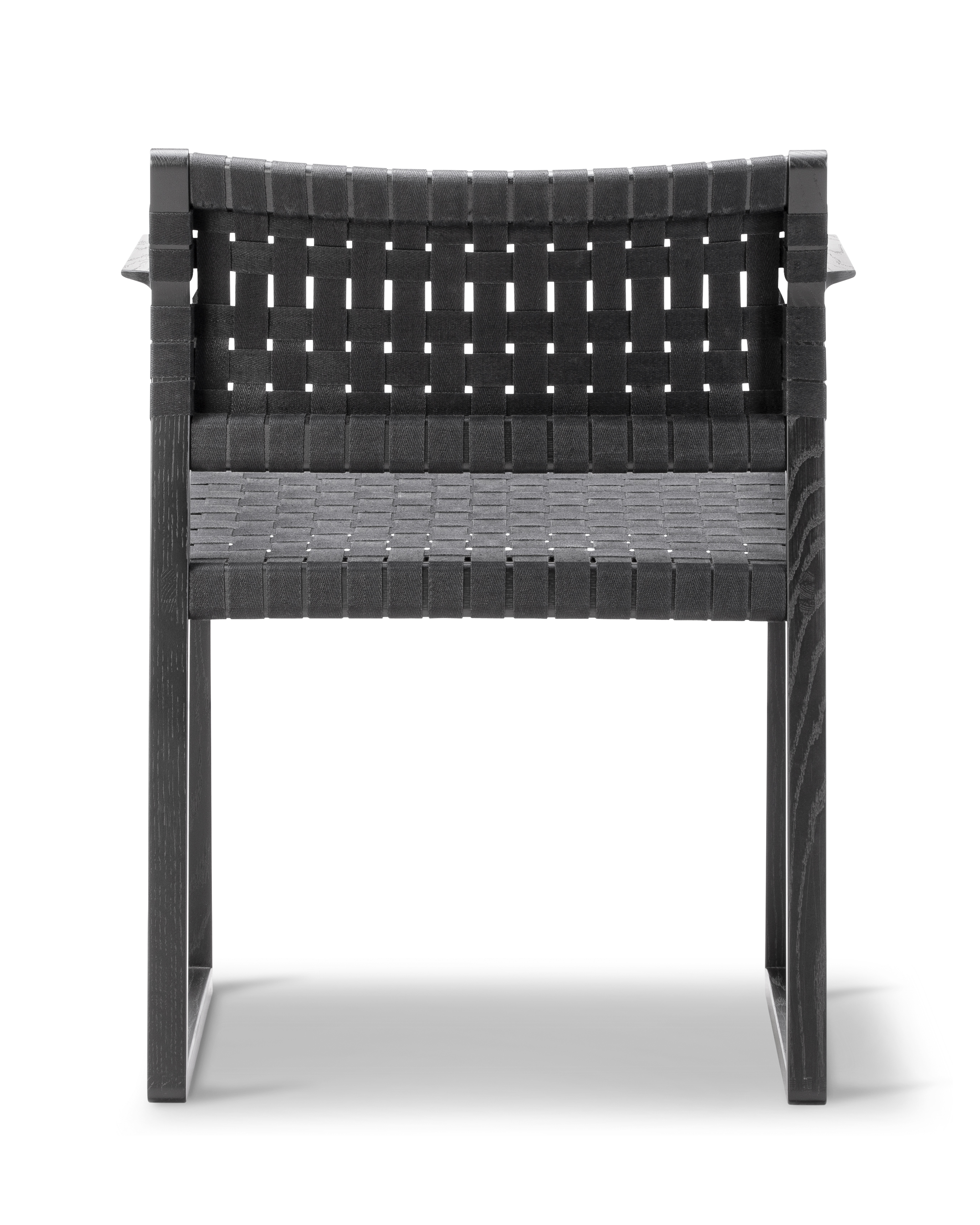Silla de comedor con reposabrazos BM62 Linen Webbing
