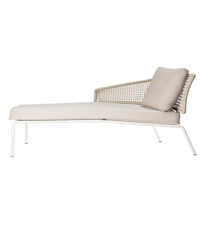 Tumbona de exterior CTR Meridienne con brazo a la izquierda