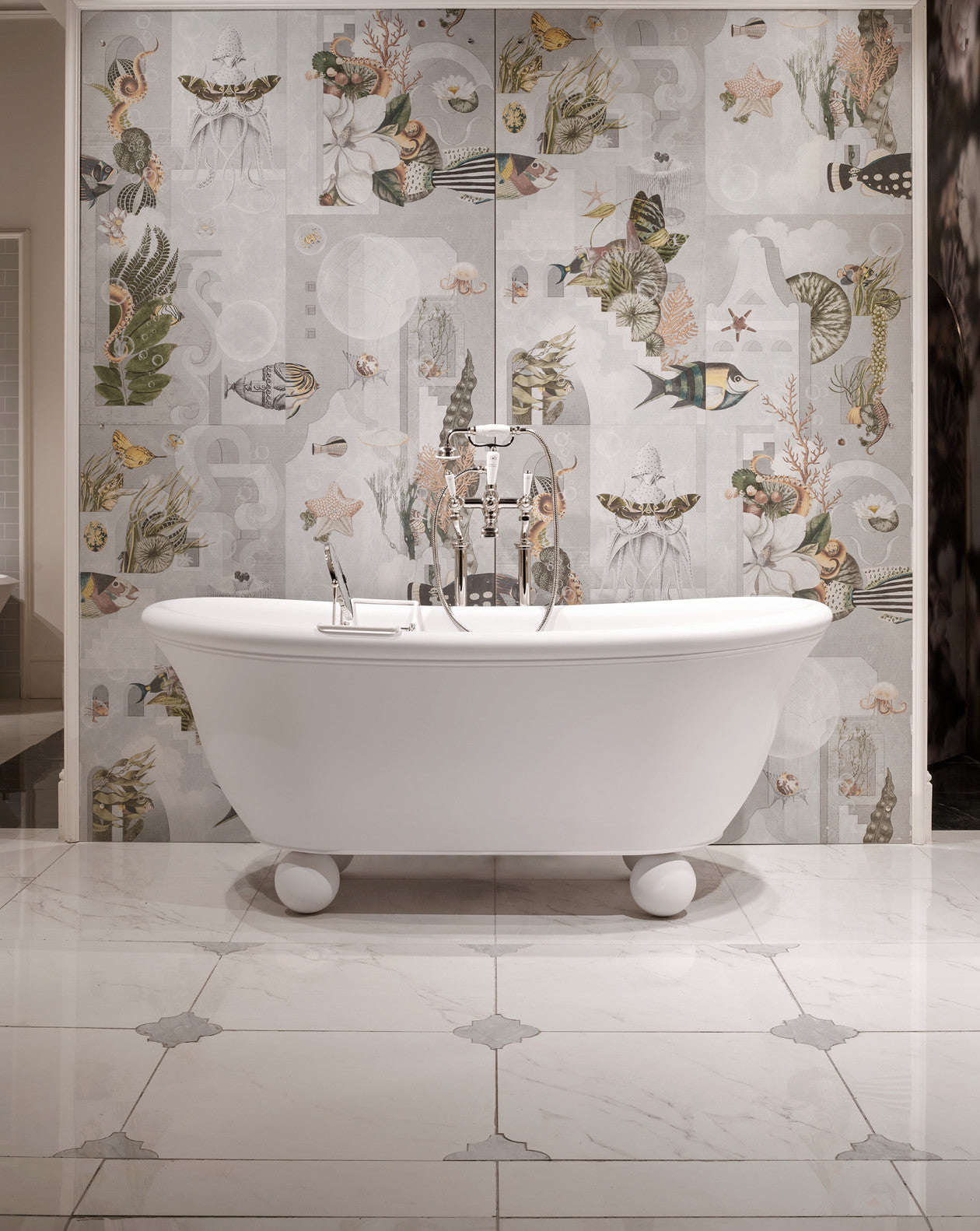 Bañera exenta Aurora Bijoux White