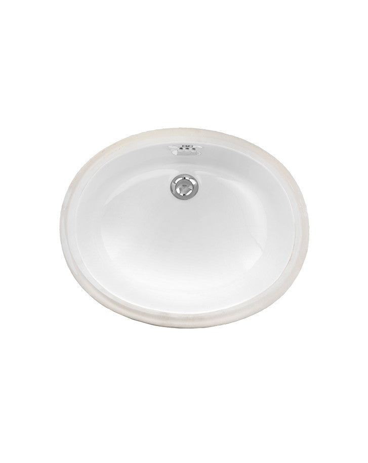 White 50 undermount washbasin