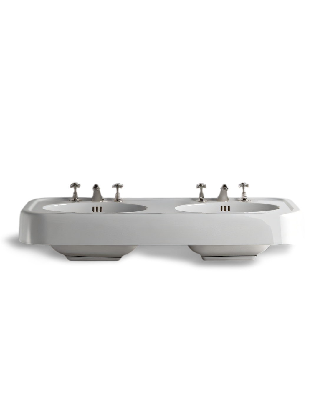 Brooklyn double washbasin with double pedestal