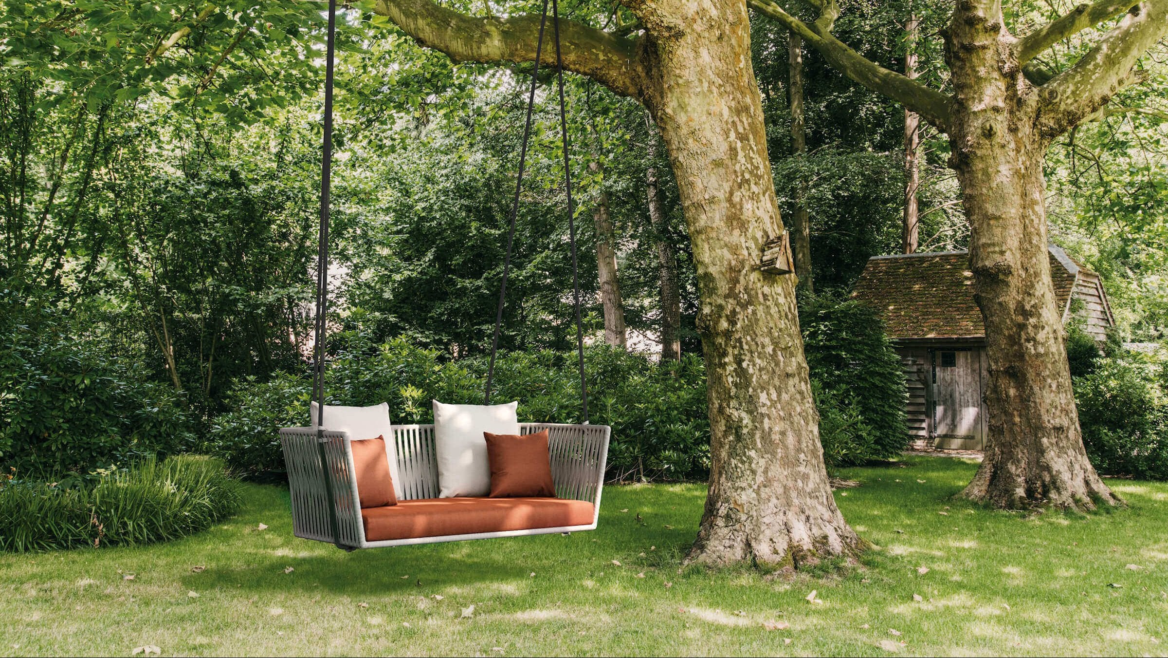 Bitta 2-Seater Rope Swing | Rope Swing Z09 | Seat Cushion 03L