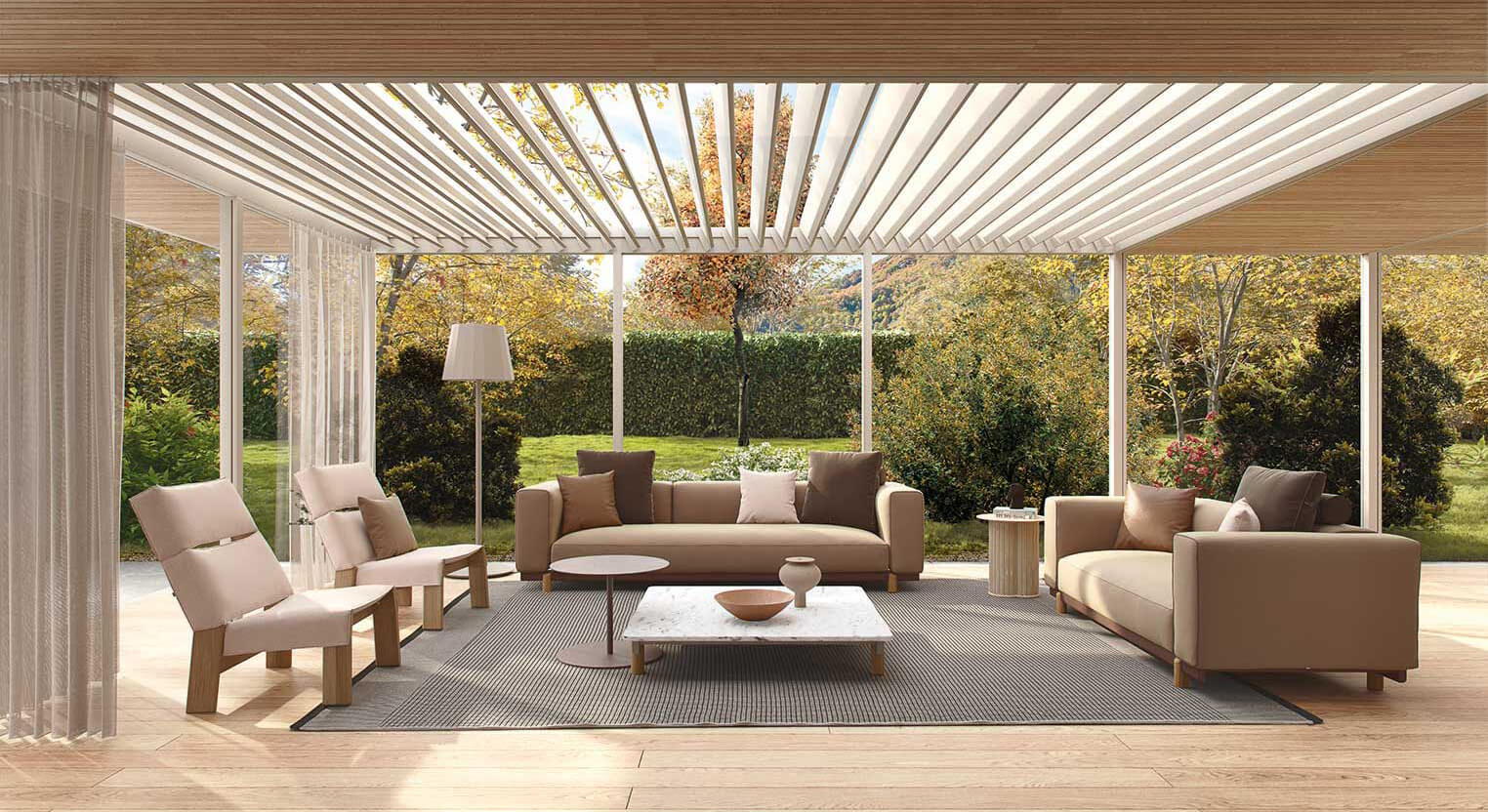 Molo 4-seater sofa | Teak base L01