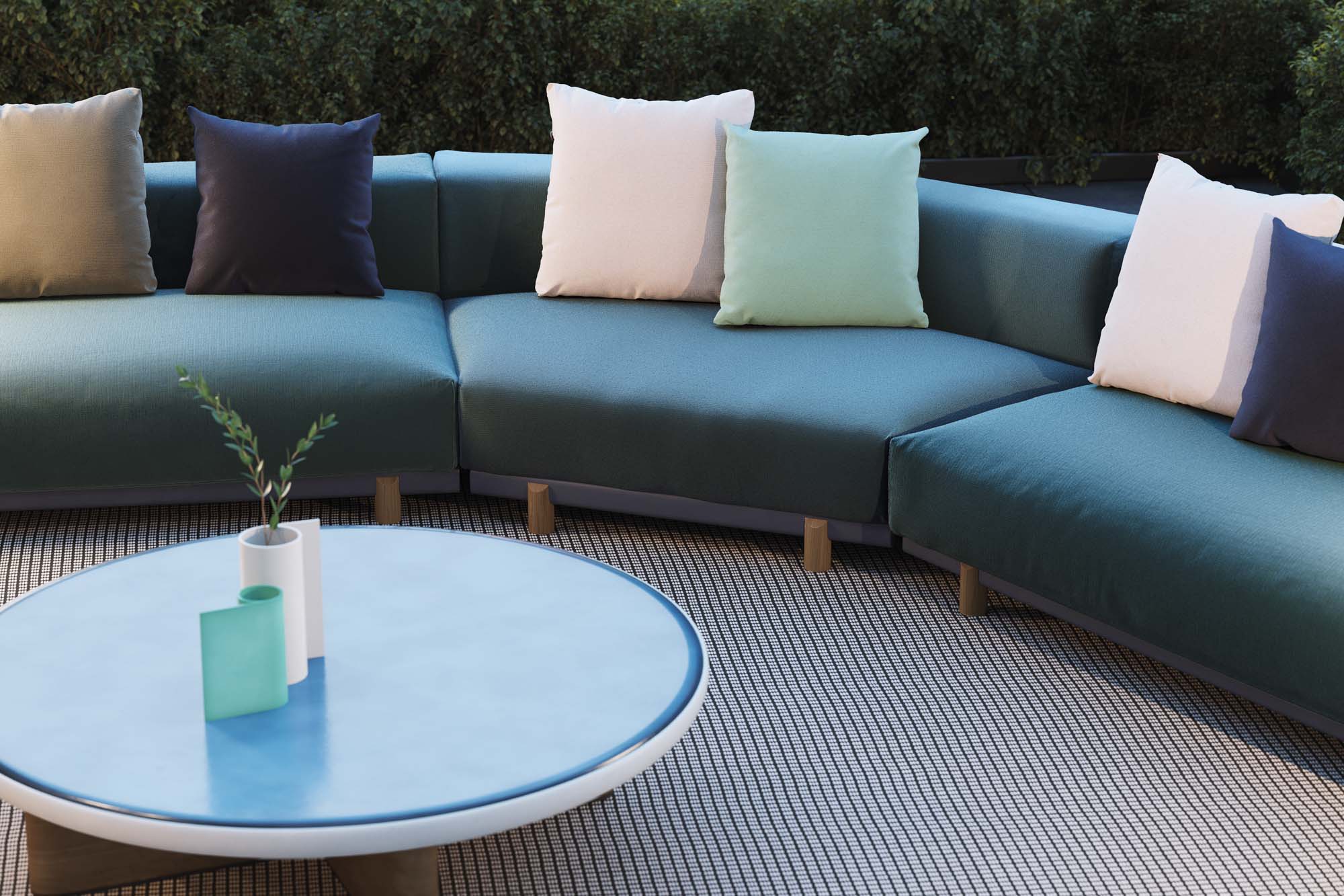 Molo 4-seater sofa | Teak base L01