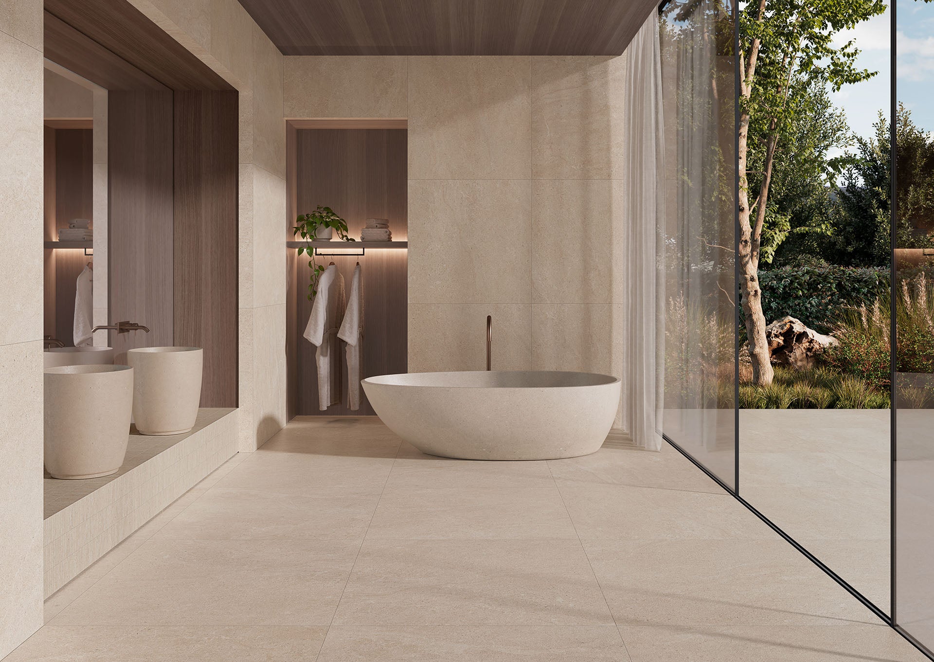 Porcelain flooring Pietra collection