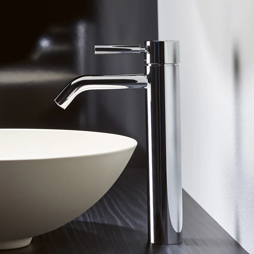 Grifo de lavabo monomando con base elevada sin válvula META