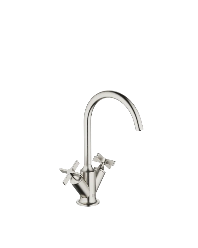 Grifo de lavabo con bimando y válvula automática VAIA