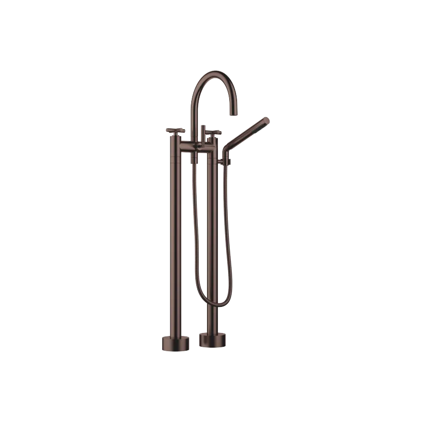 TARA two-hole freestanding bath mixer with hand shower set
