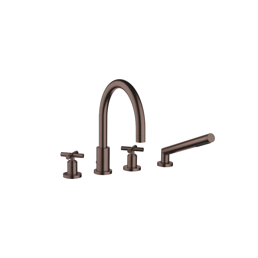 TARA four-hole rim-mounted bath faucet