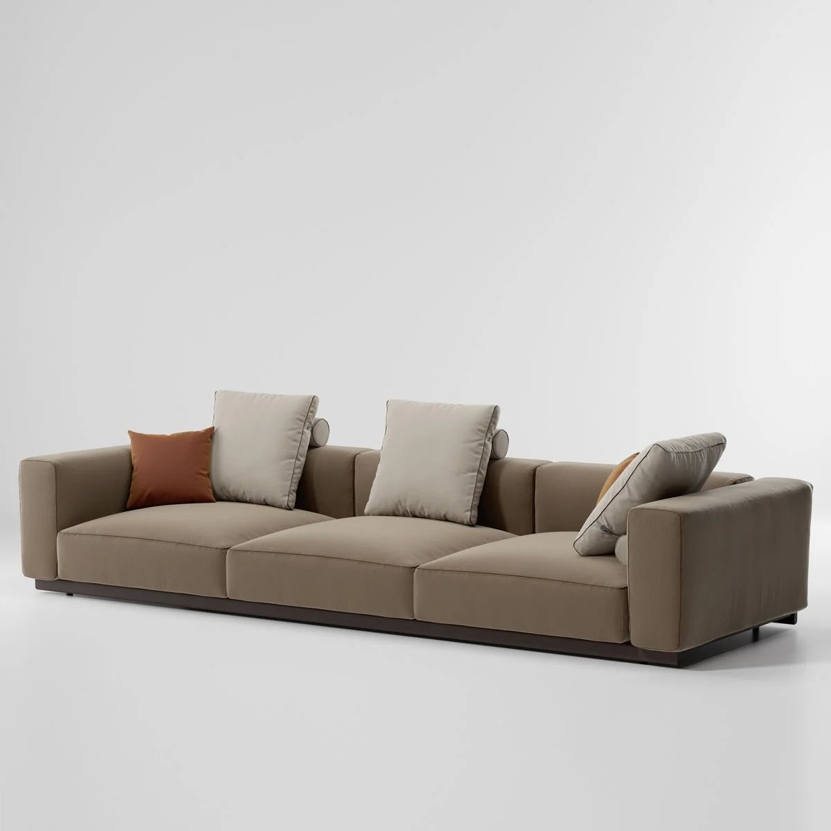 Molo XL 3-seater sofa | Low leg L03 | Aluminum frame 01C