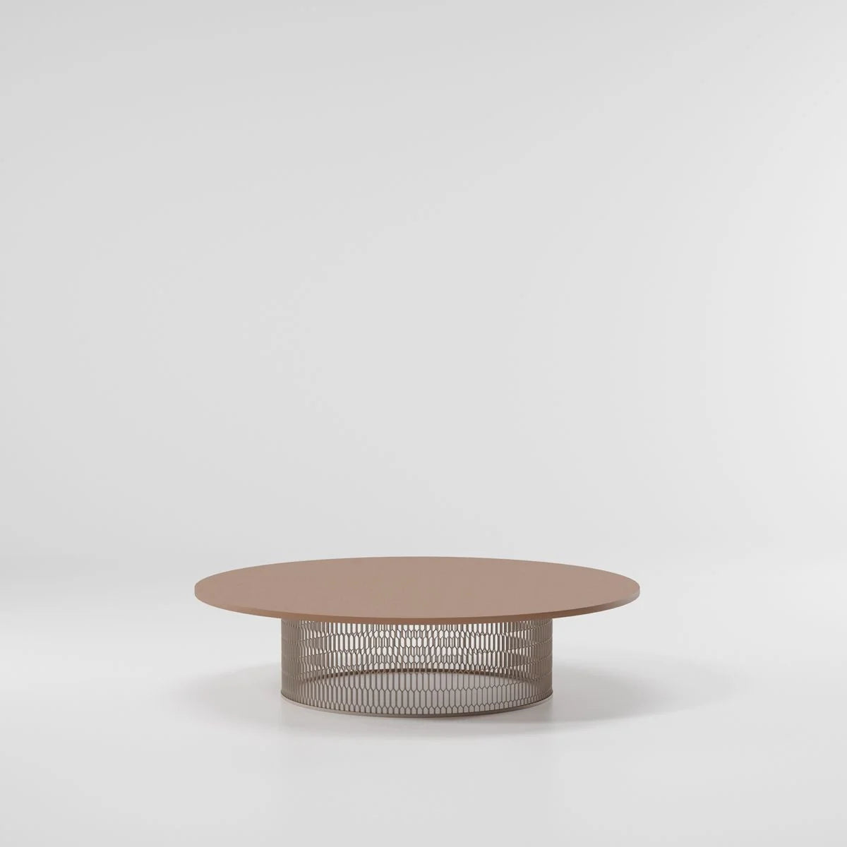 Mesa de centro Mesh D135 | Superficie aluminio 07C | Base 06C