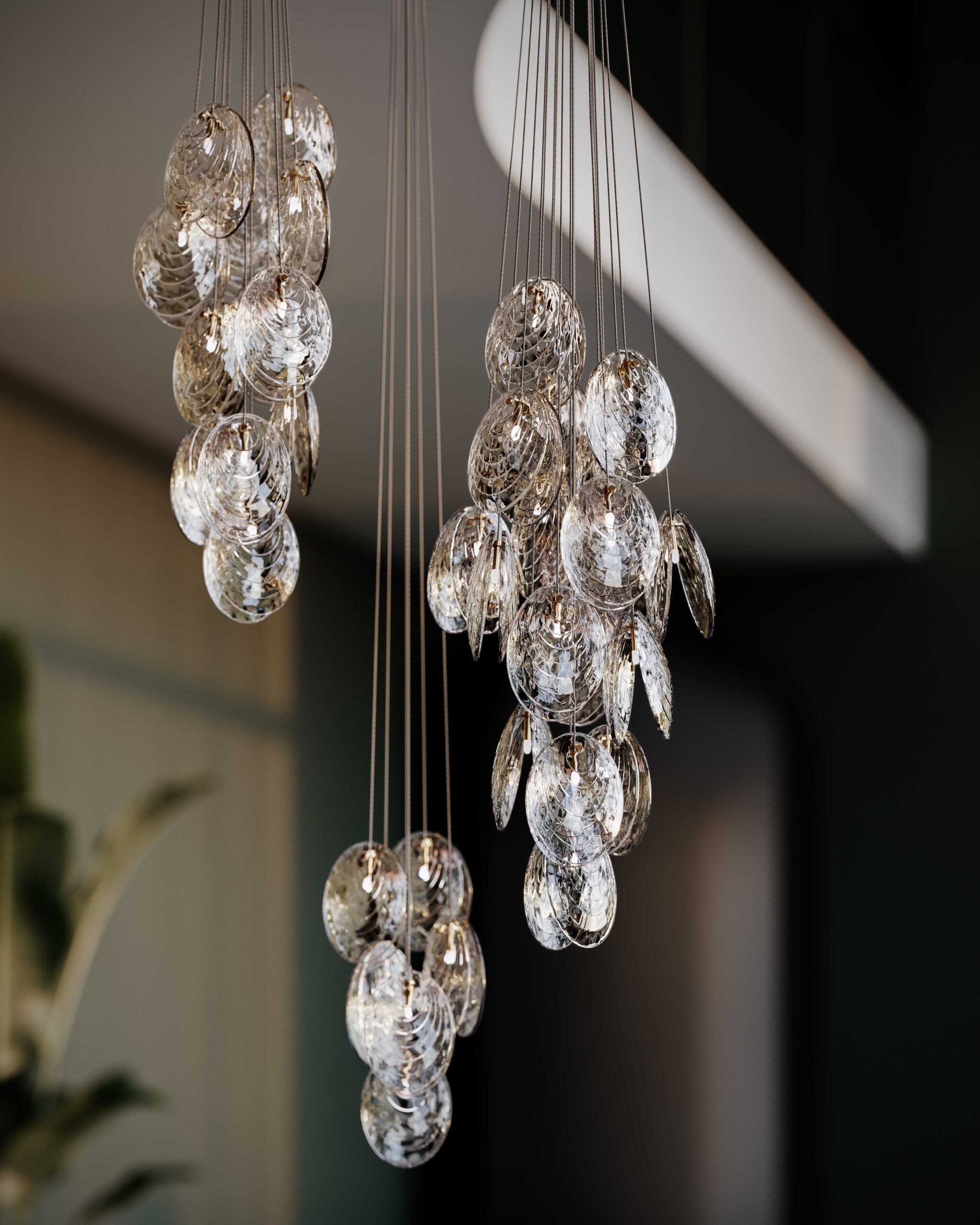 Lámpara de techo Mussels Cluster 6 pcs