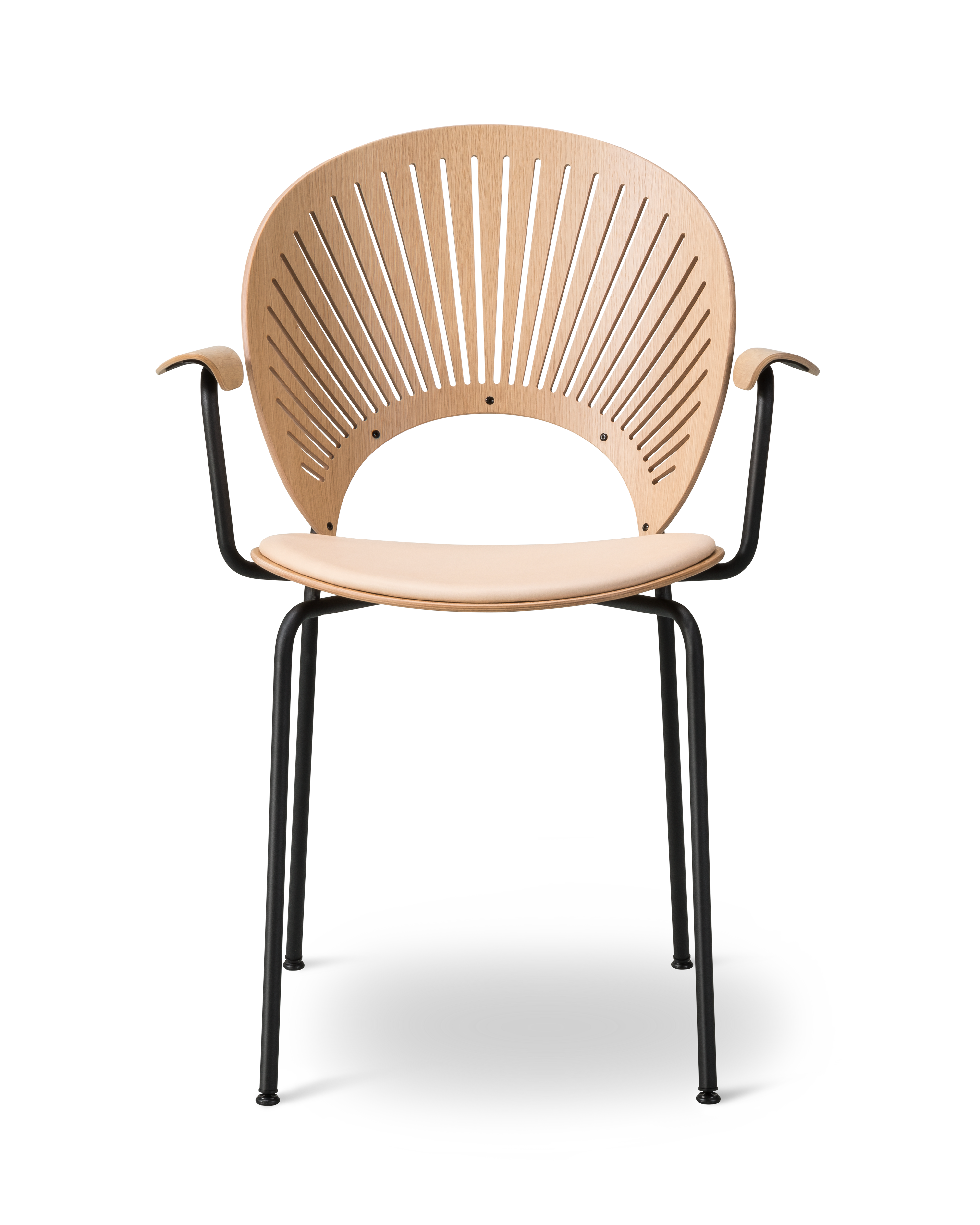 Trinidad chair with arms and upholstered seat