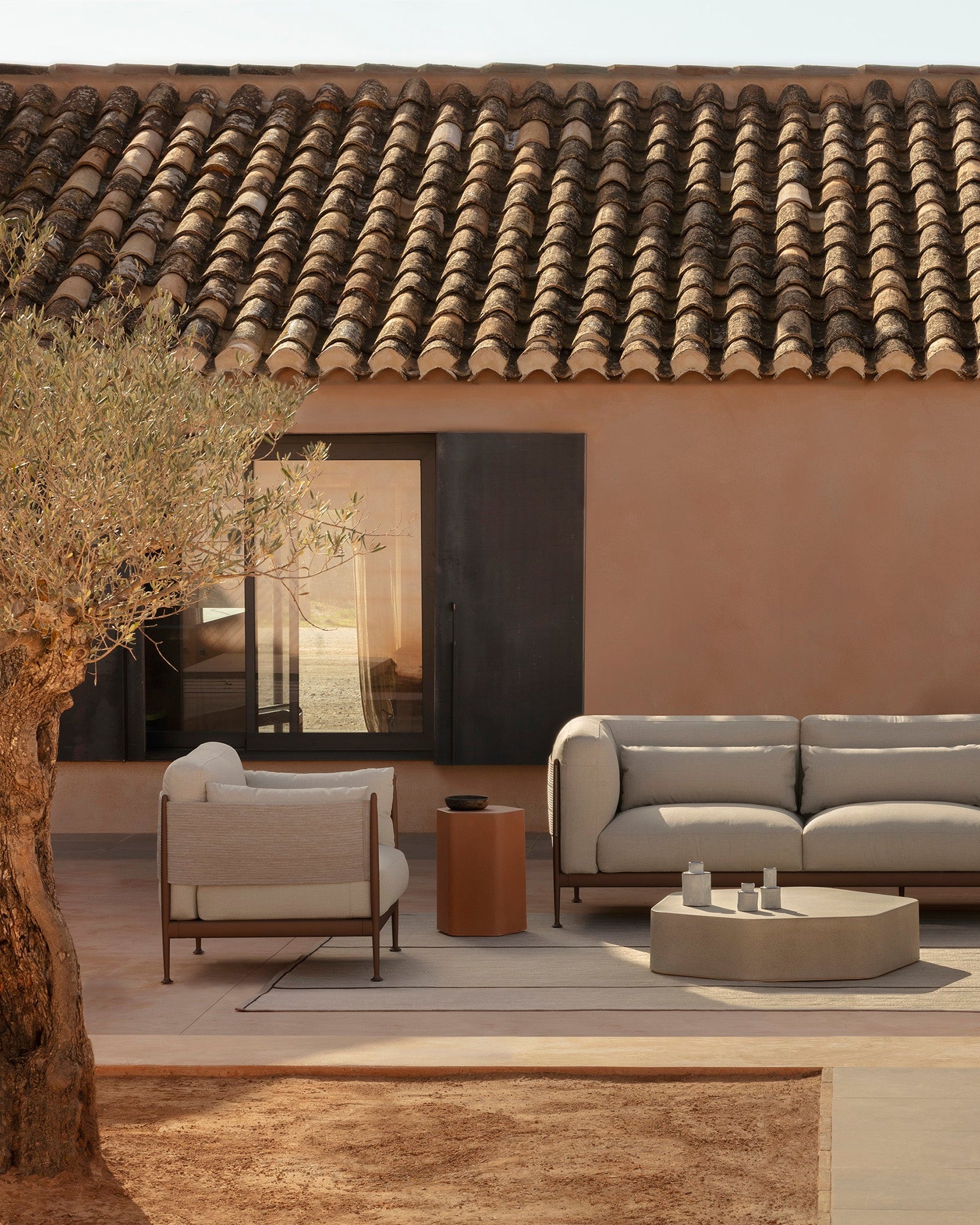 Sillón de exterior Obi con banda Premium