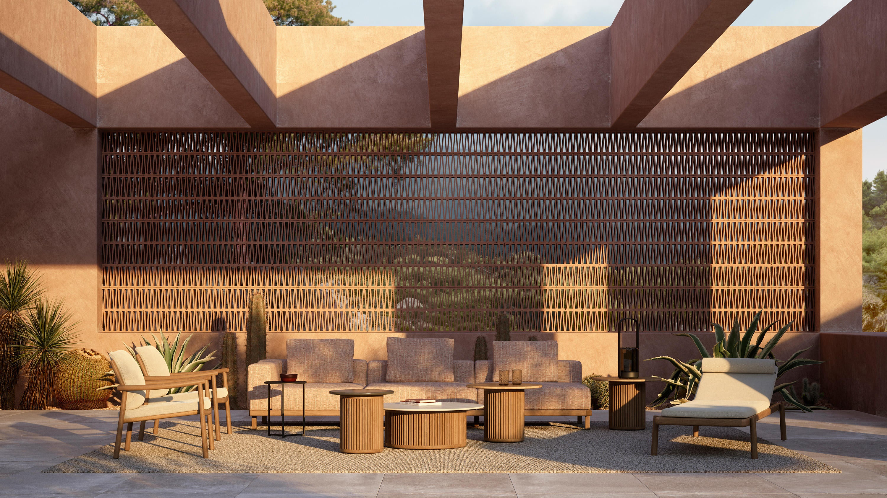 Mesa auxiliar de exterior Otto