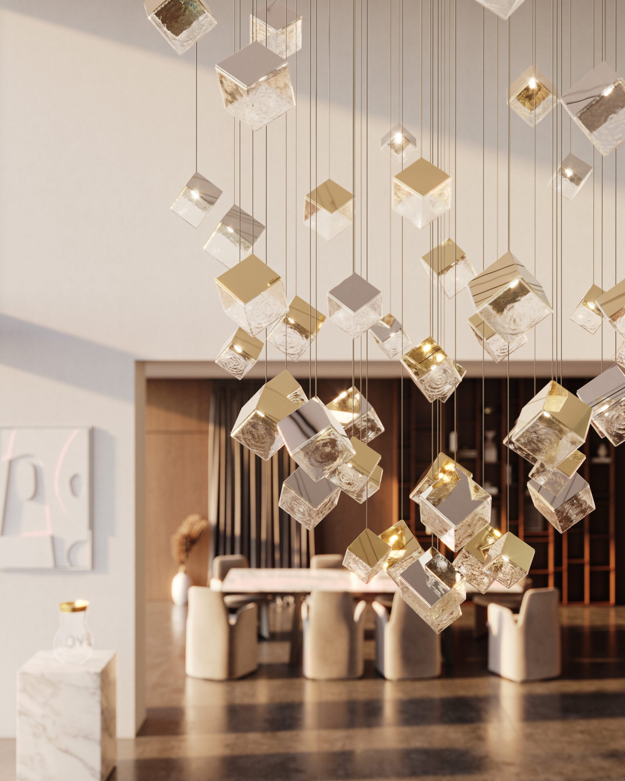 Lámpara de techo Pyrite Chandelier