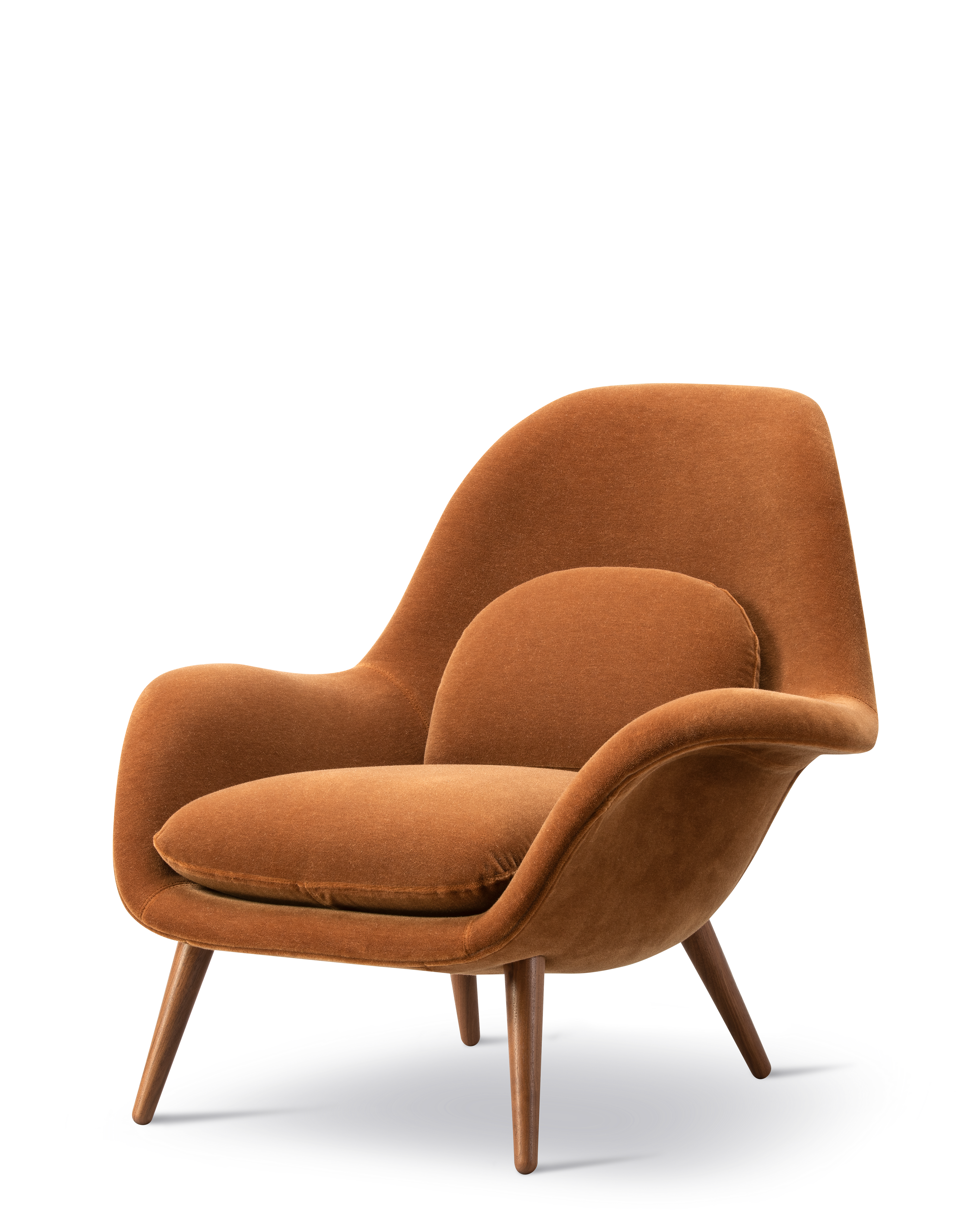 Sillón Swoon Lounge base de madera