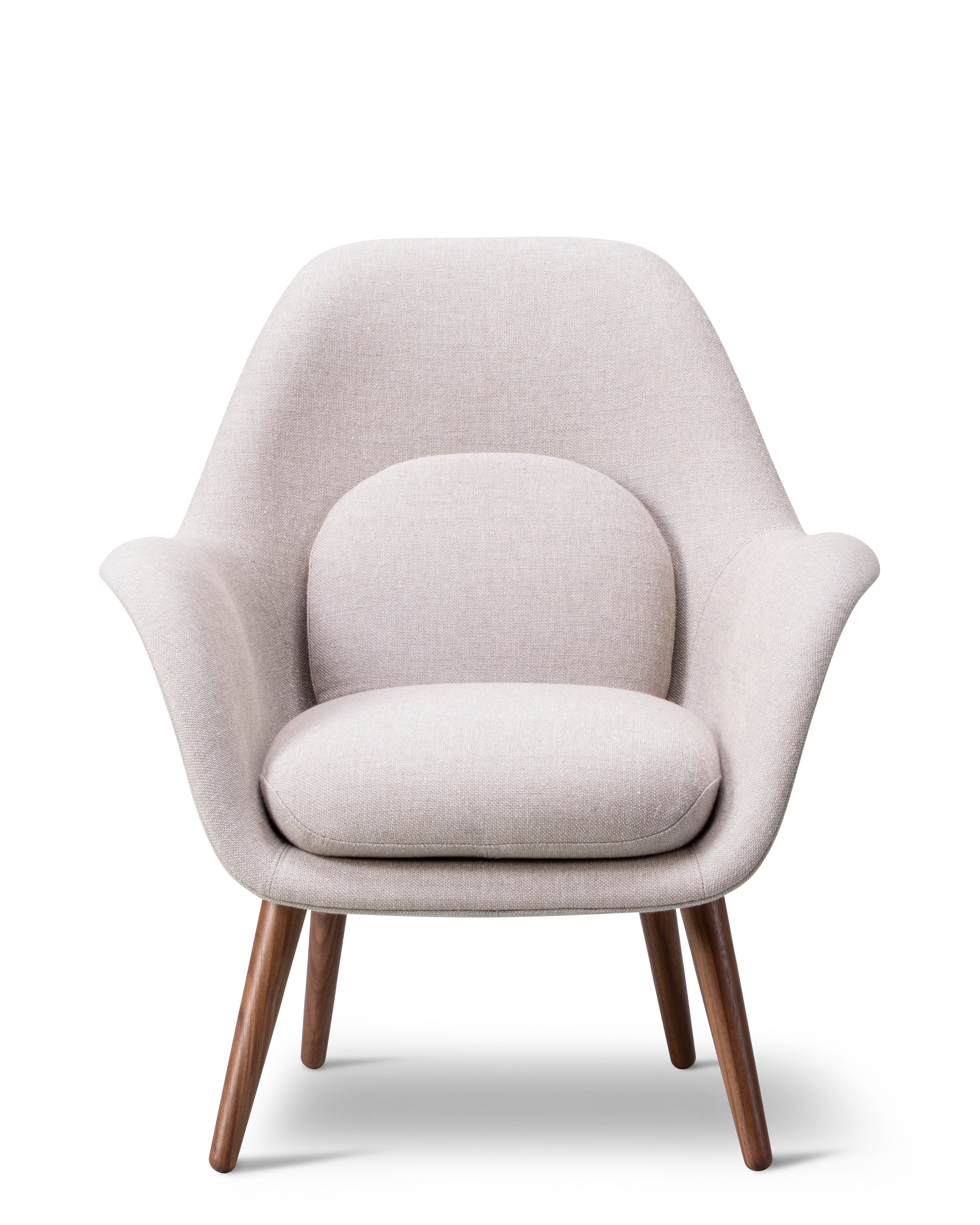 Swoon Petit armchair with wooden base