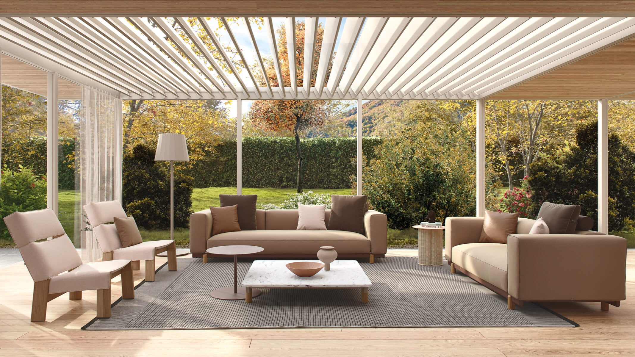 Molo Coffee Table 120x120 | Frame 01C | Aluminum Top 01C