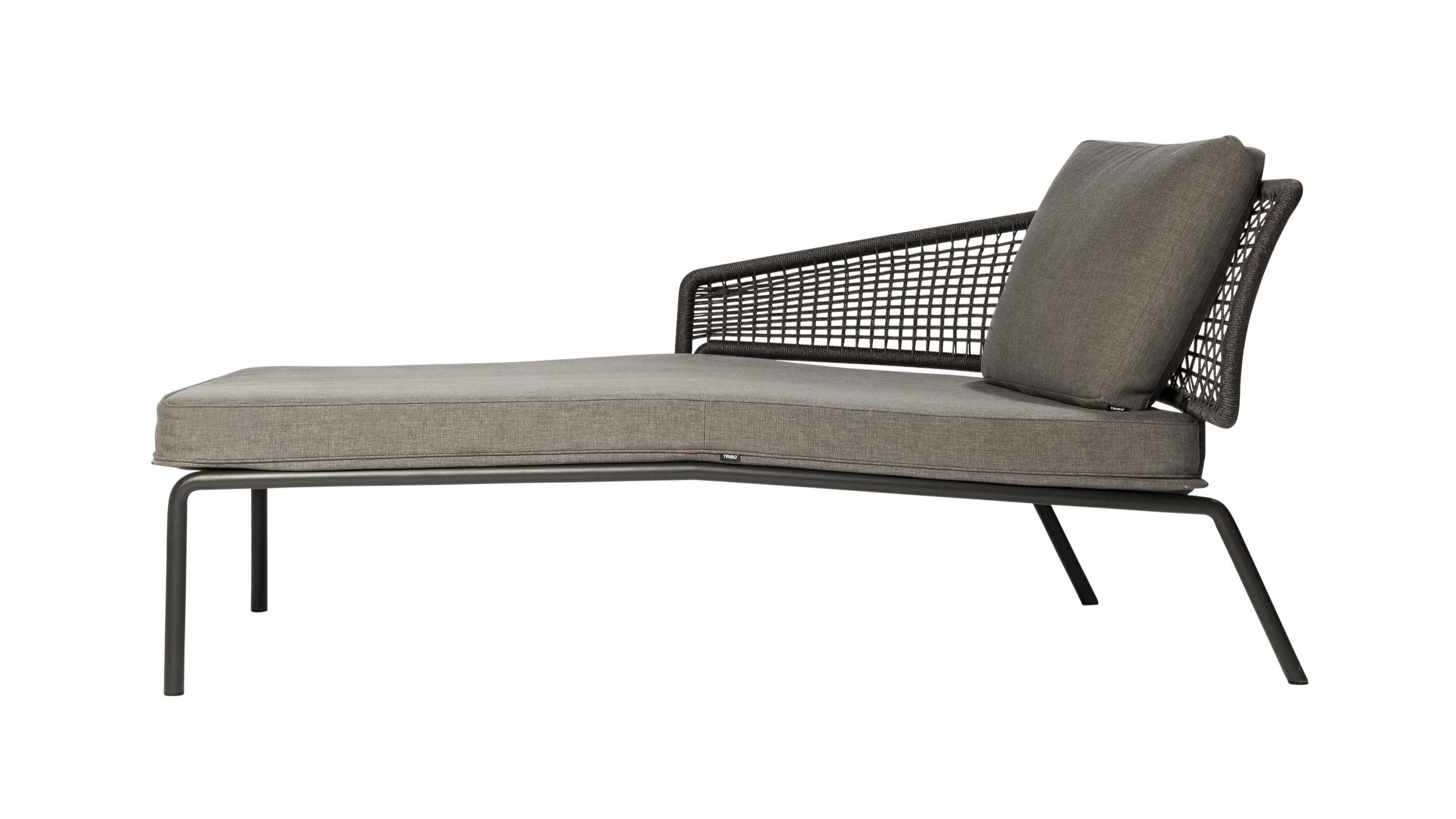 CTR Meridienne outdoor sun lounger with armrest on the right