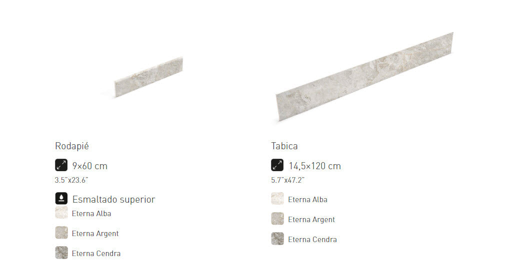 Special porcelain pieces from the Eterna collection