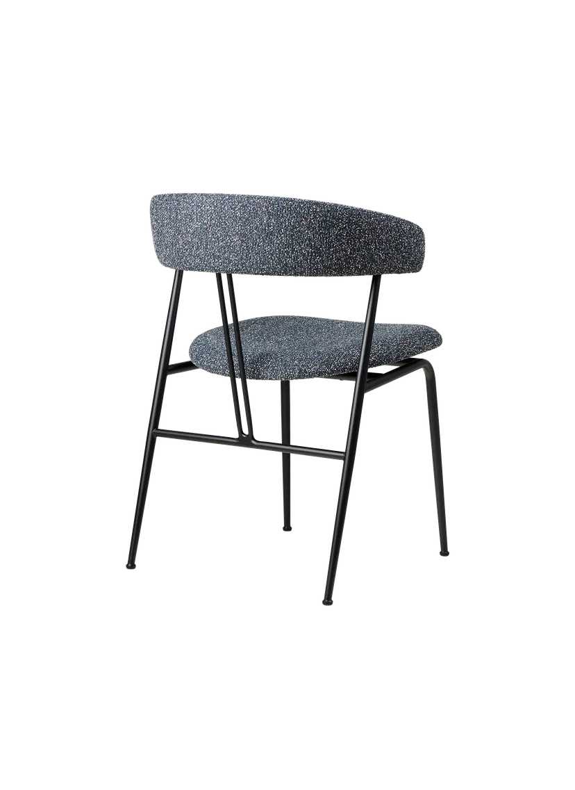 Silla de comedor Violin con respaldo tapizado