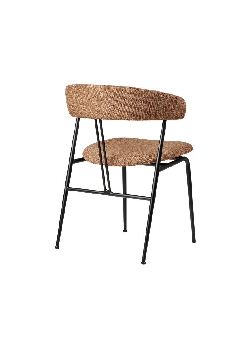 Silla de comedor Violin con respaldo tapizado