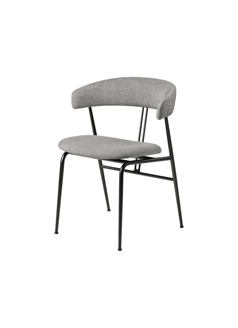 Silla de comedor Violin con respaldo tapizado