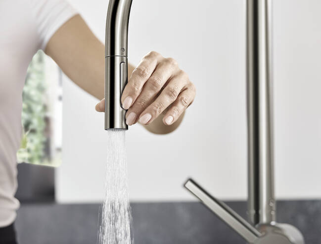 Talis M54 210 single-lever kitchen mixer, pull-out spray, 2-jet