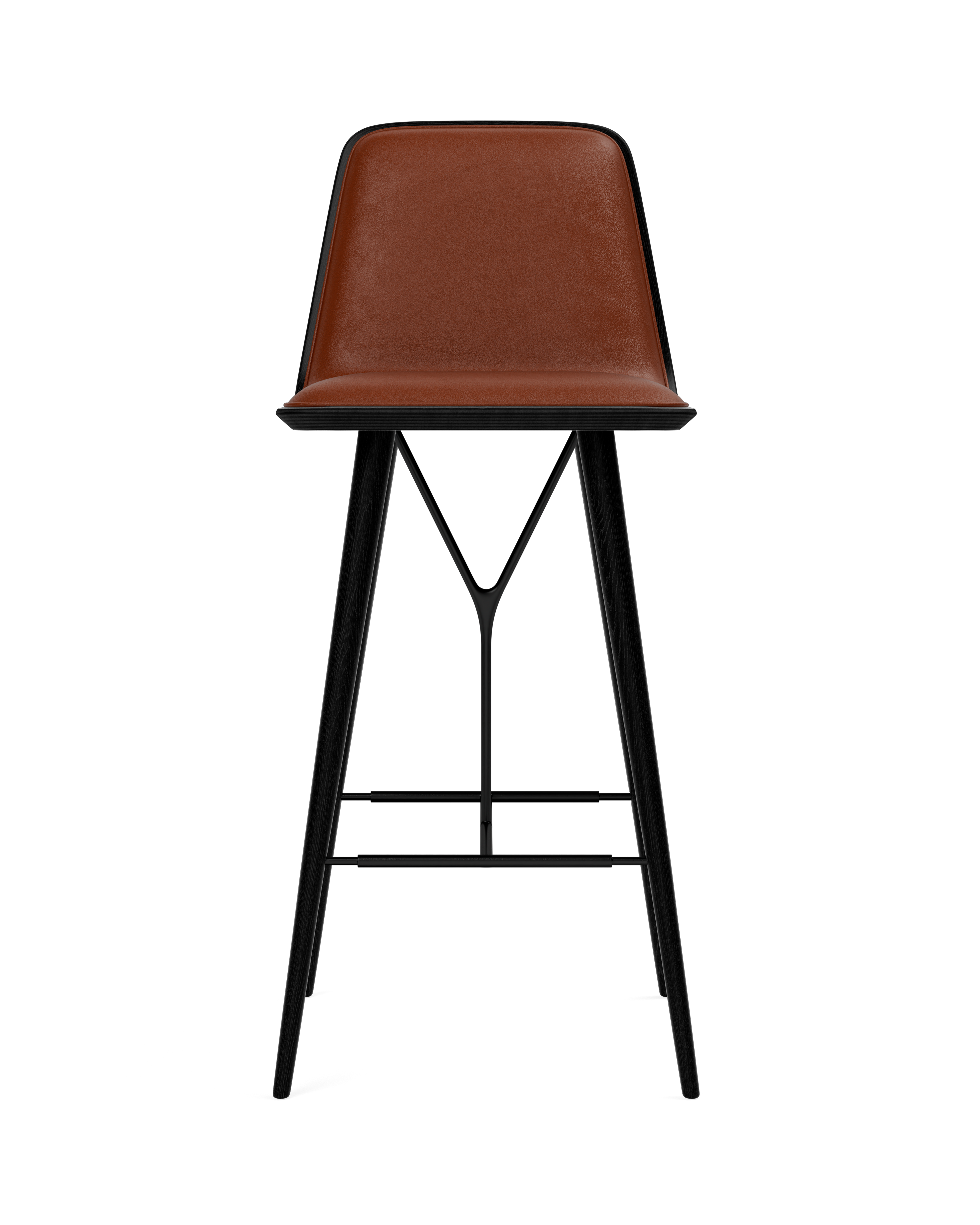 Taburete de barra Spine con base de madera