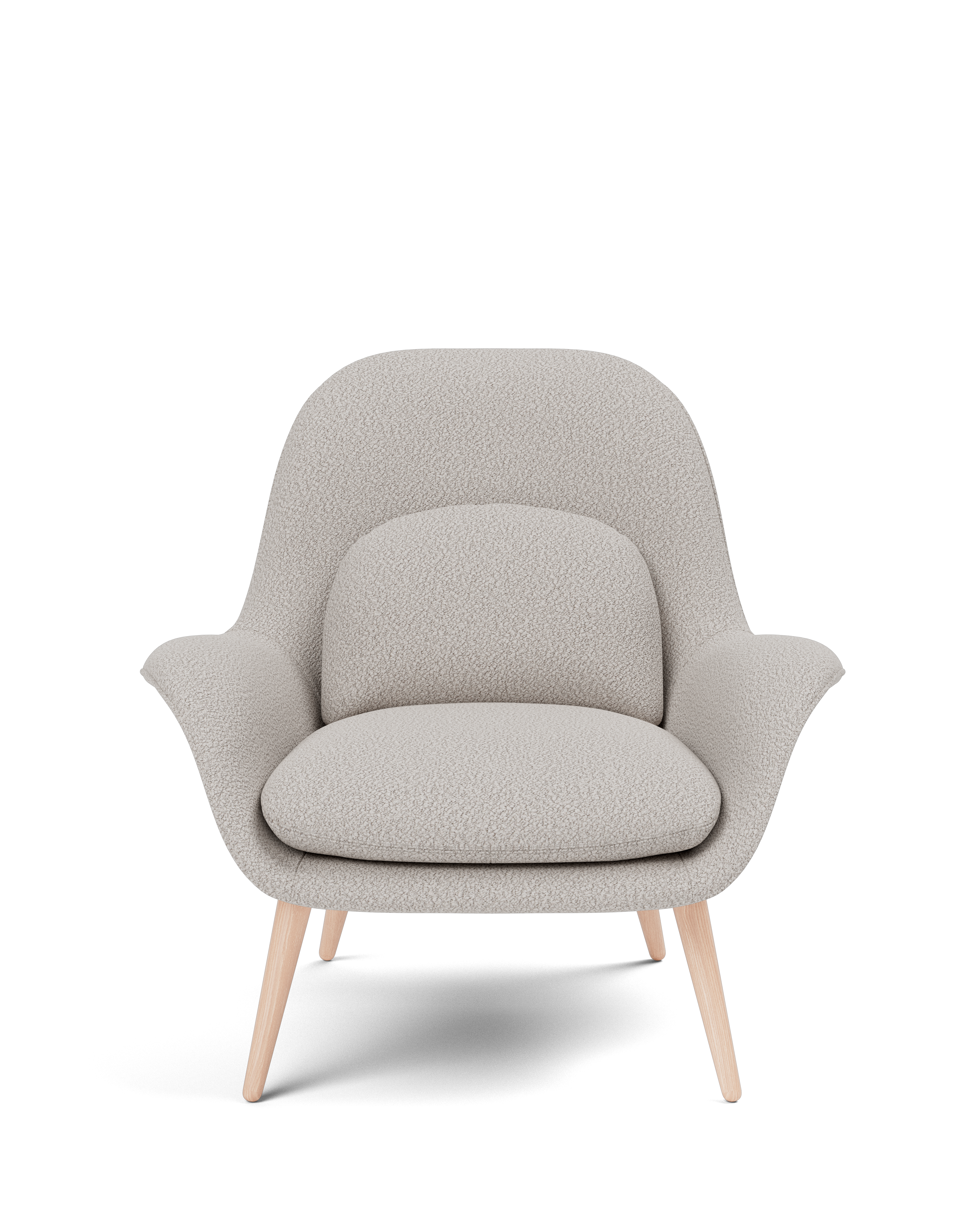 Sillón Swoon Lounge base de madera