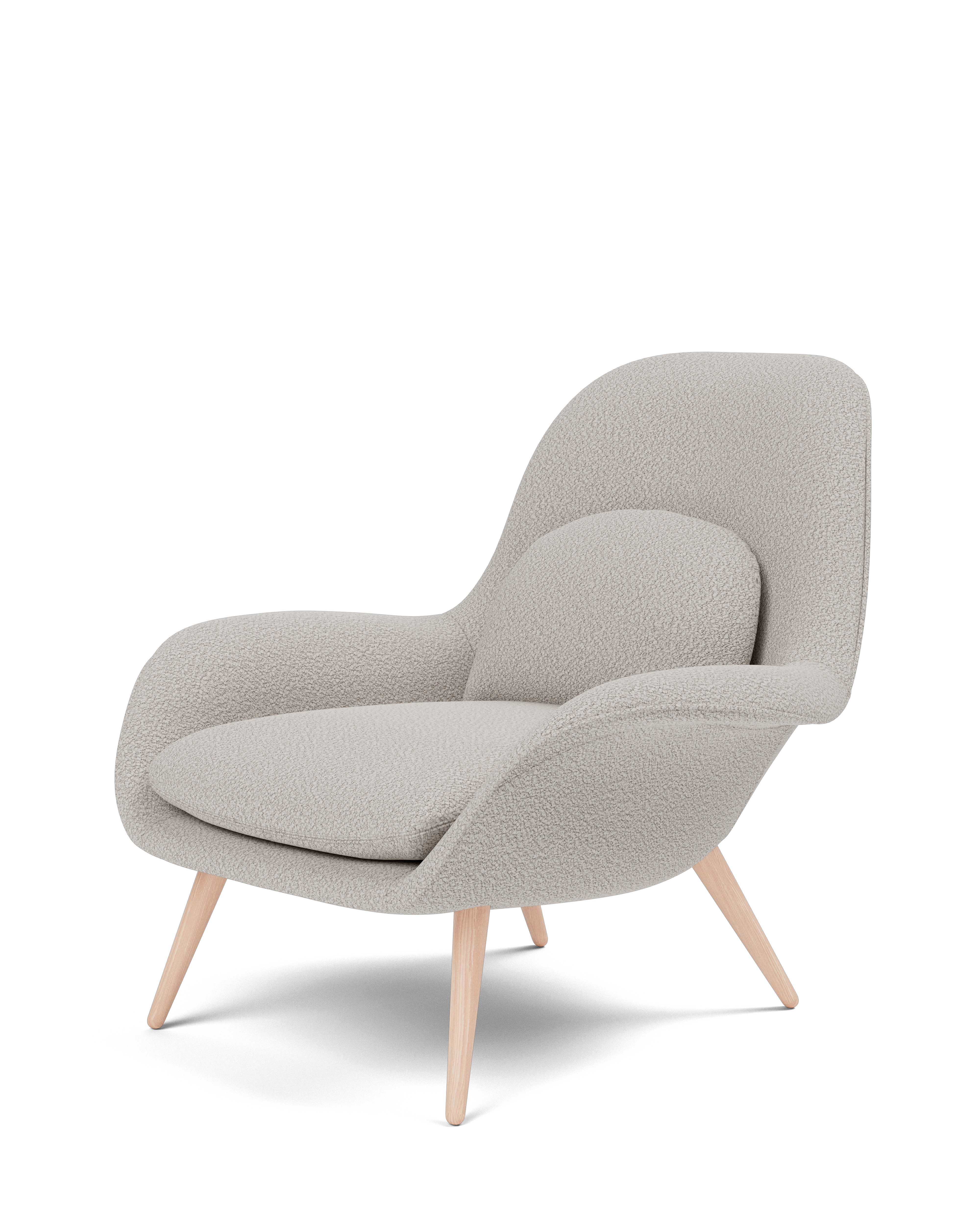 Sillón Swoon Lounge base de madera