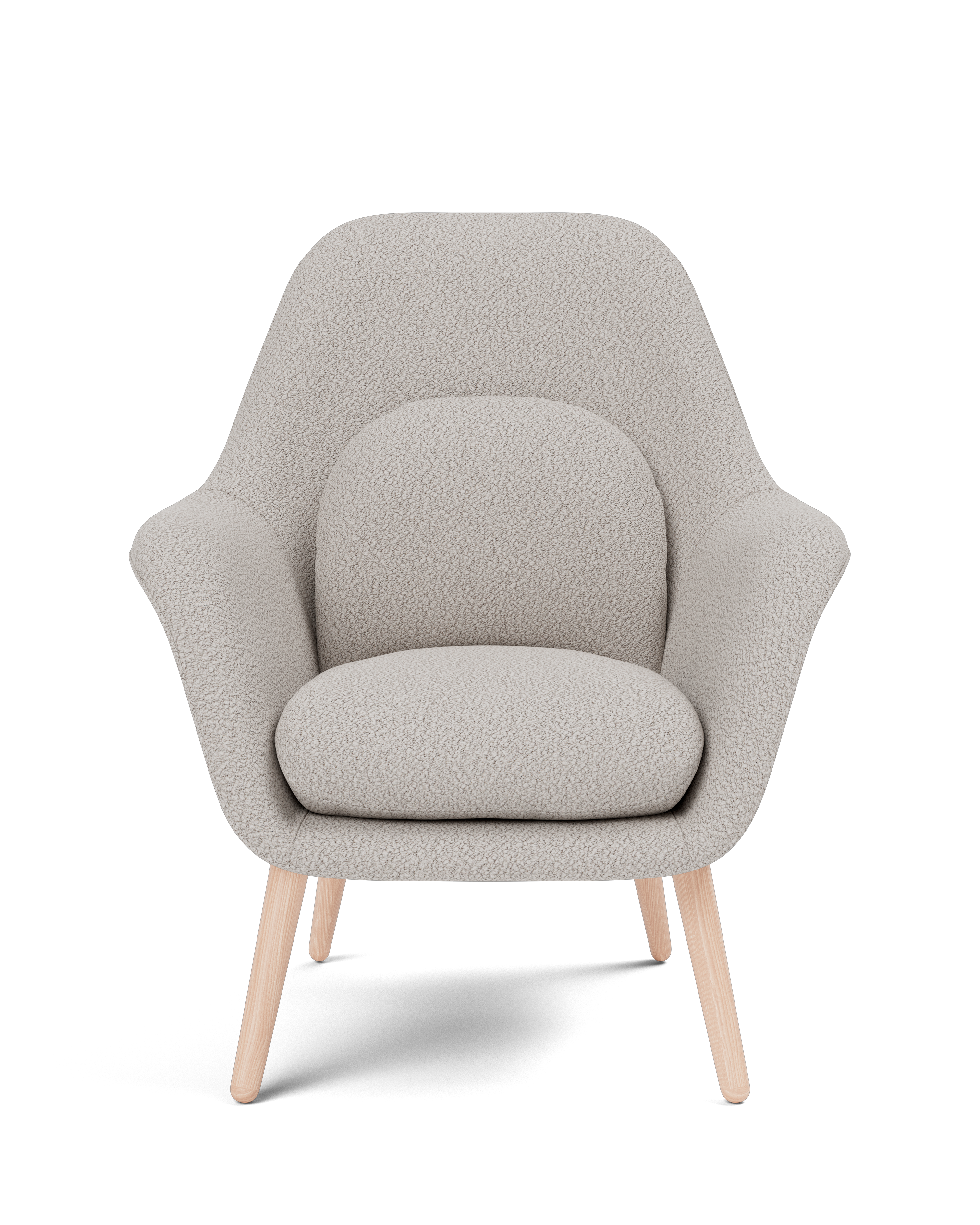 Swoon Petit armchair with wooden base