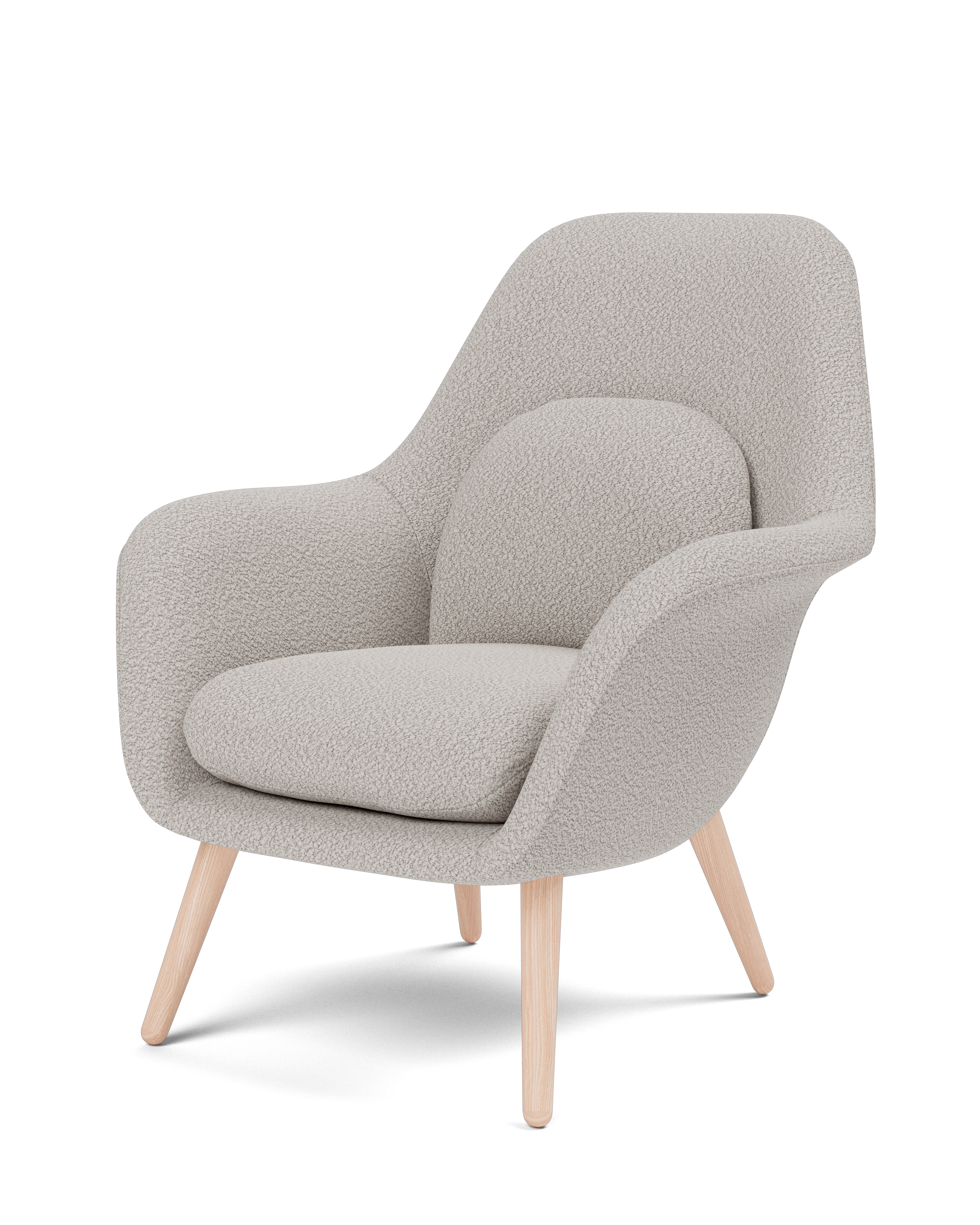 Swoon Petit armchair with wooden base