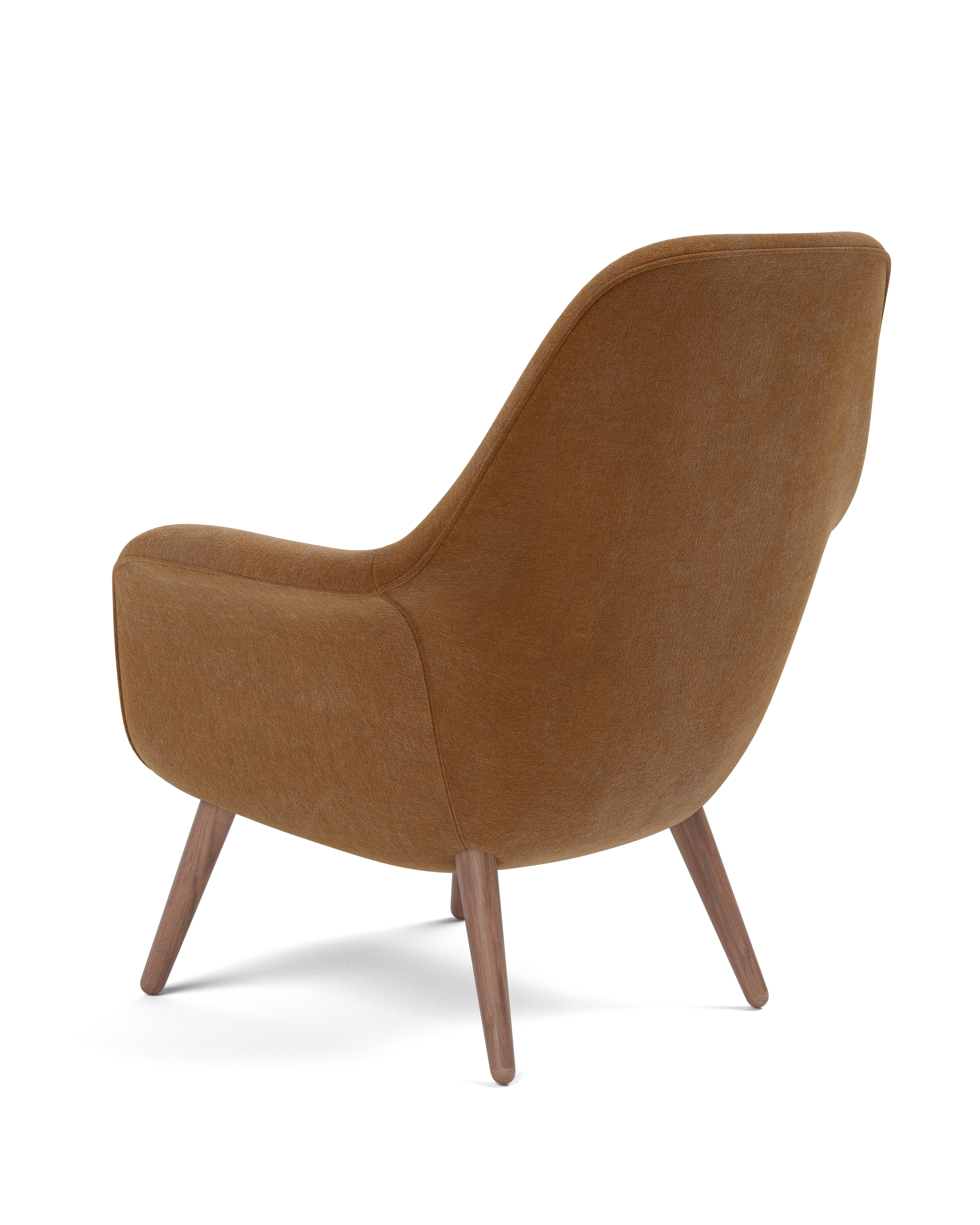 Swoon Petit armchair with wooden base