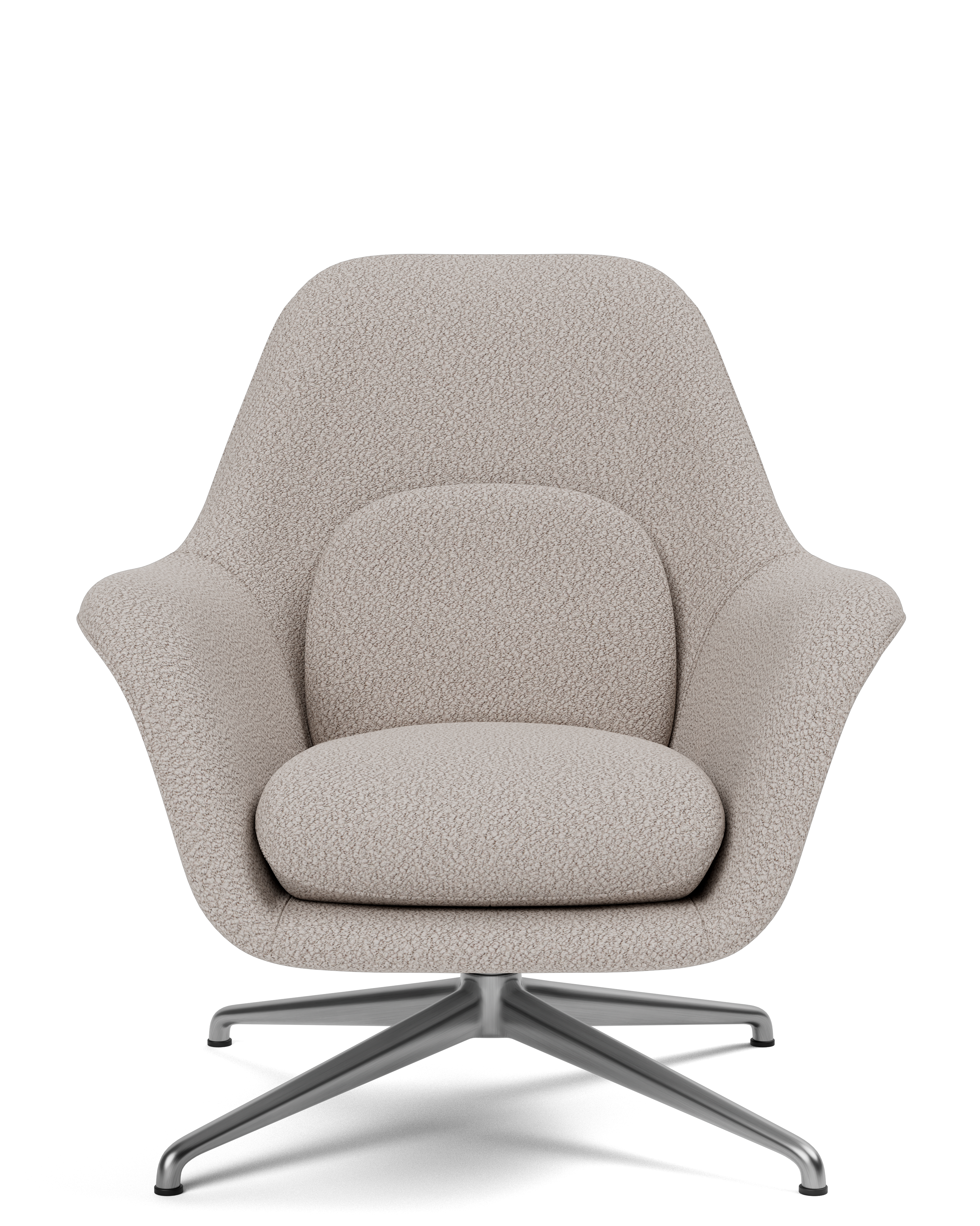 Petit Swoon Lounge Chair with Metal Base