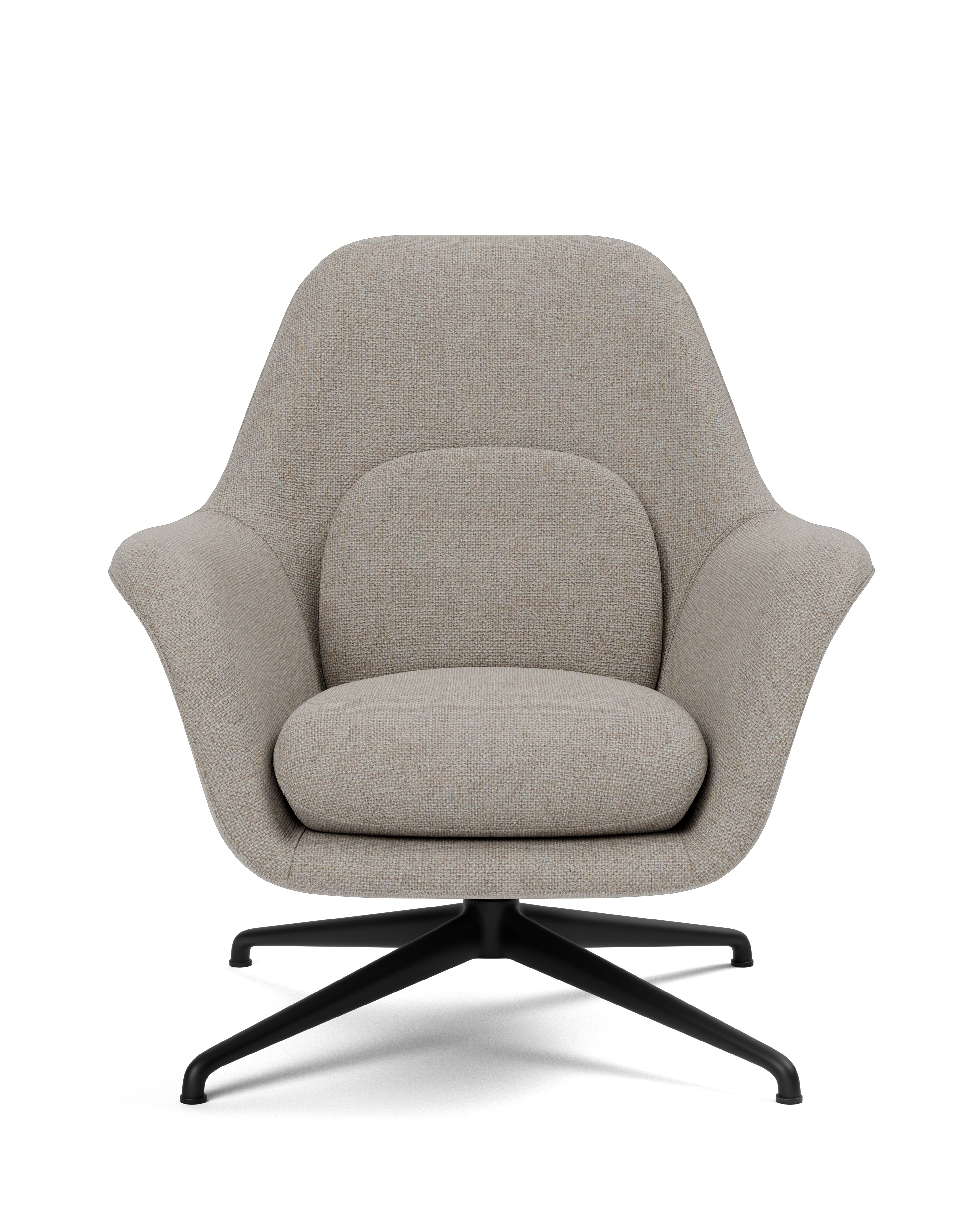 Petit Swoon Lounge Chair with Metal Base