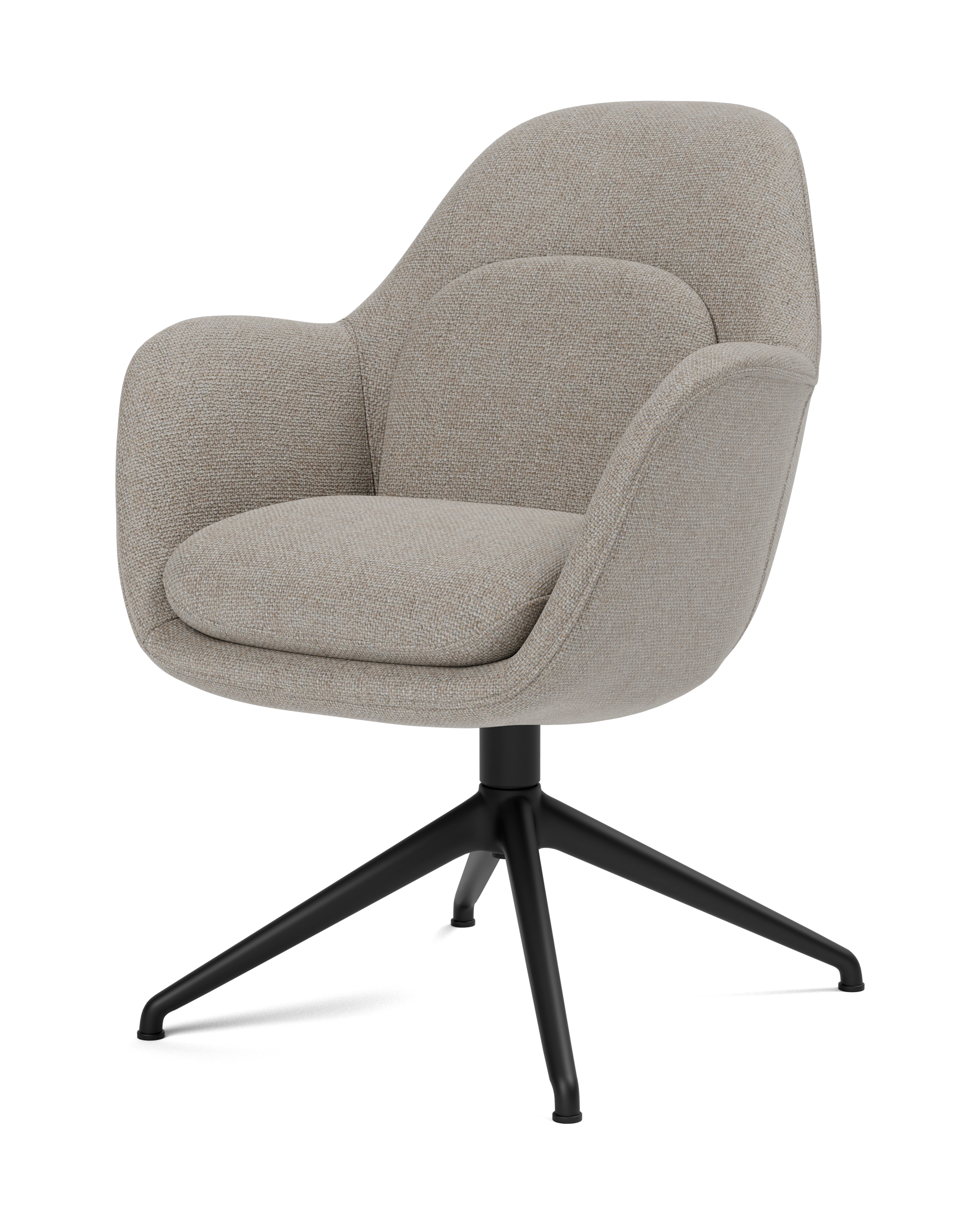 Silla de comedor Swoon con base giratoria