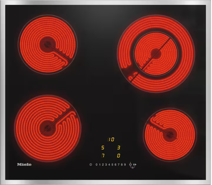 60 cm Black ceramic hob without profiles