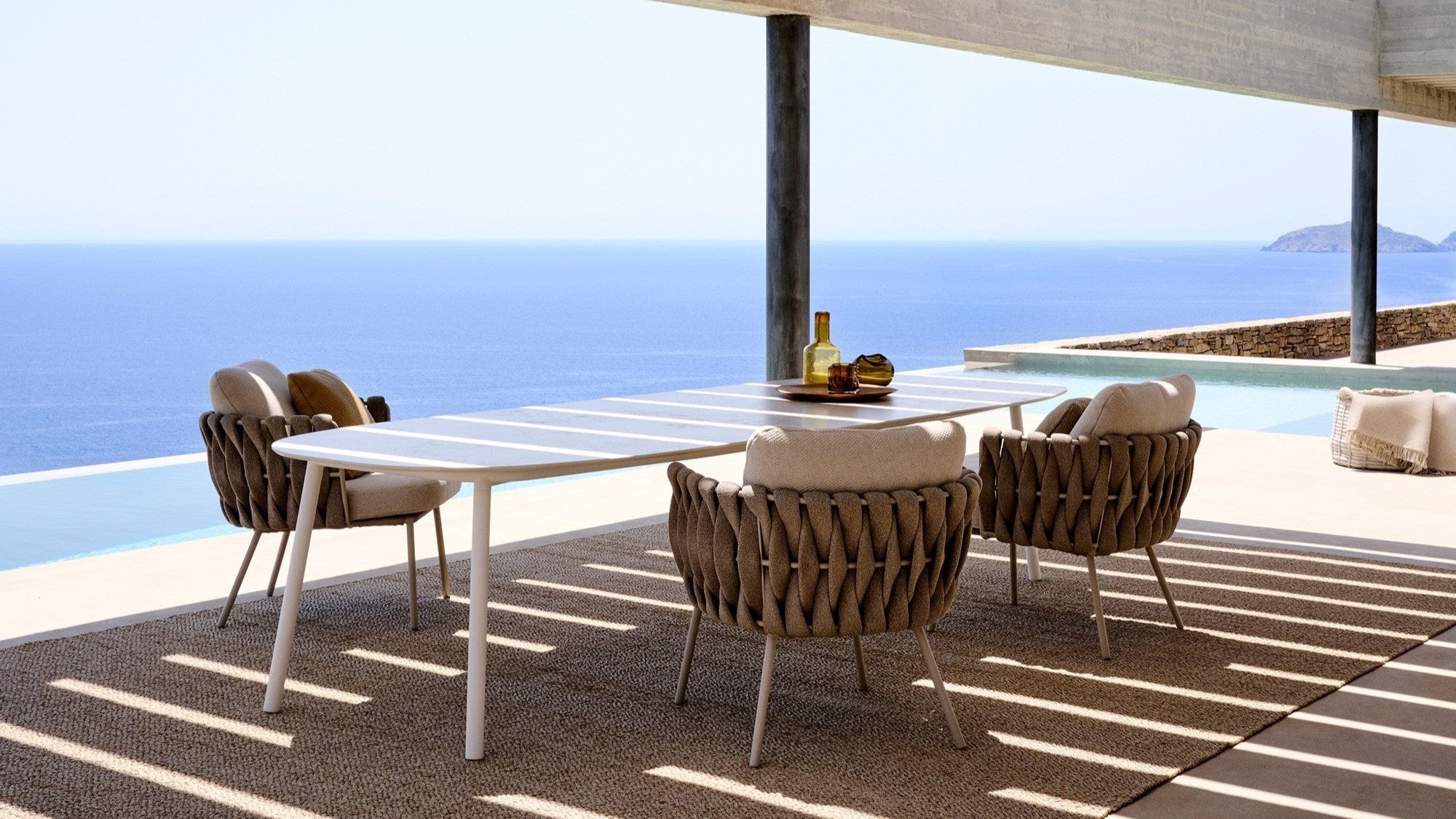 Mesa baja de comedor exterior Tosca