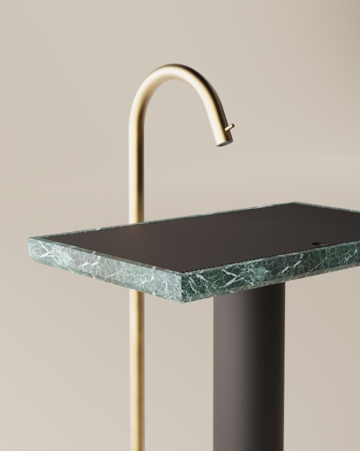 Ell Grid Totem Washbasin