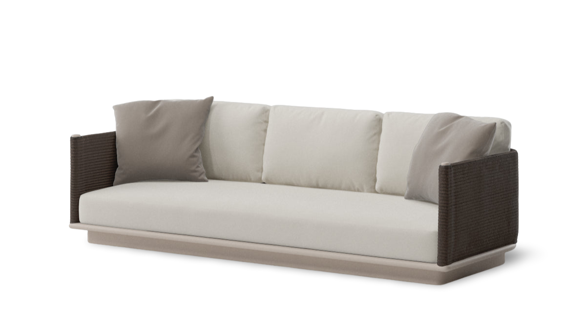 Giro 3-seater sofa | Aluminum base 06C | Soga 485