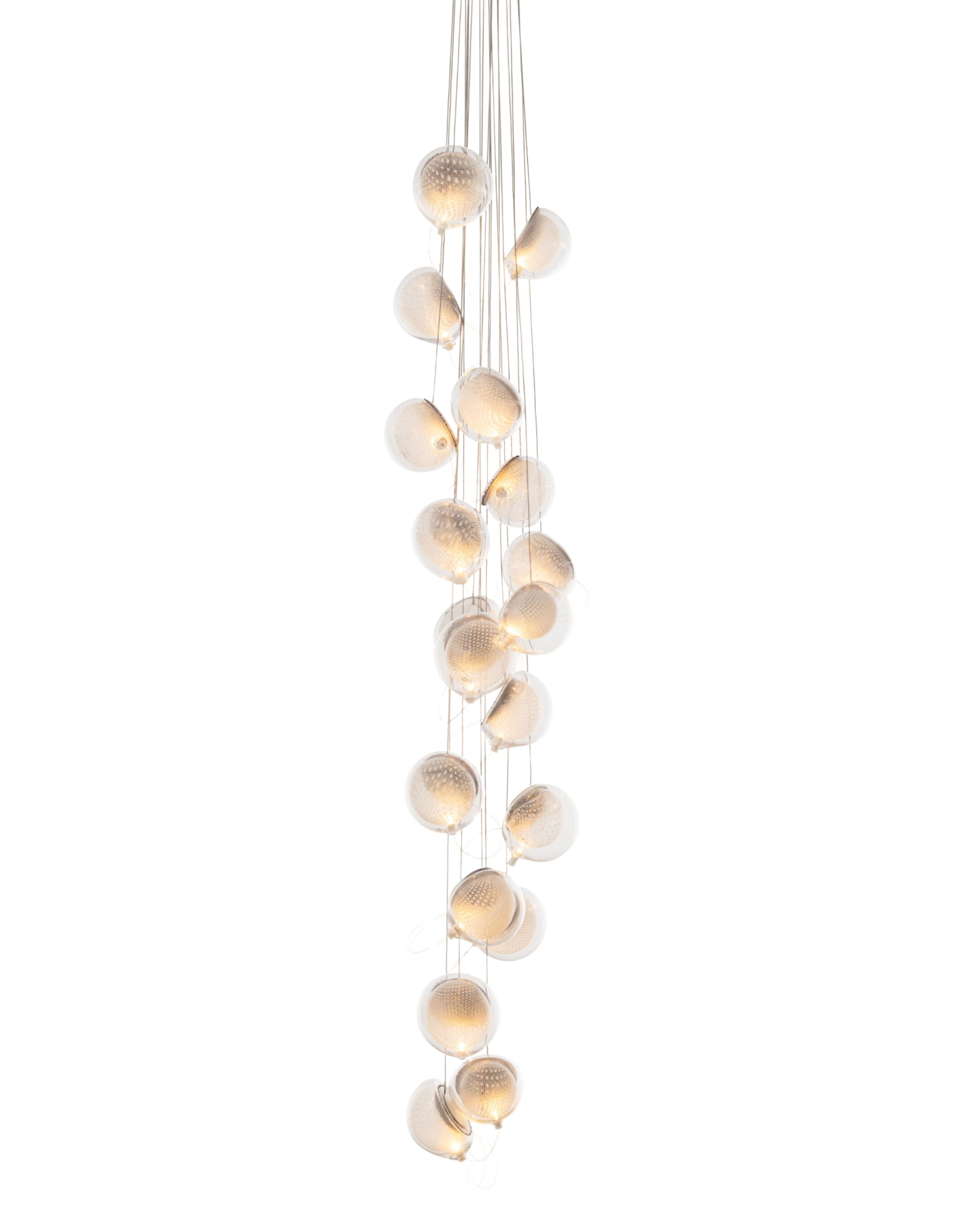 76.19 Cluster Column Ceiling Lamp | Clear