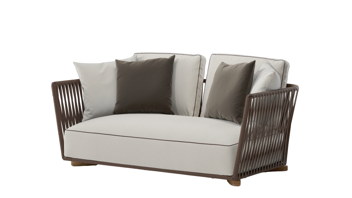 Sofá de 2 plazas Grand Bitta | Cuerda Z09 | Cojín de asiento 03L