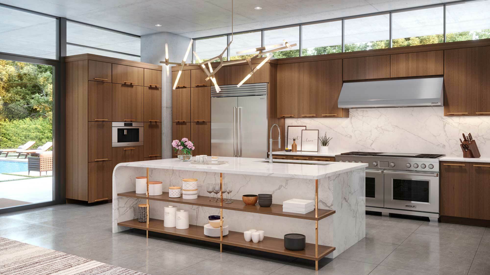 Sub-Zero French Door Refrigerator-Freezer with Pro Handle