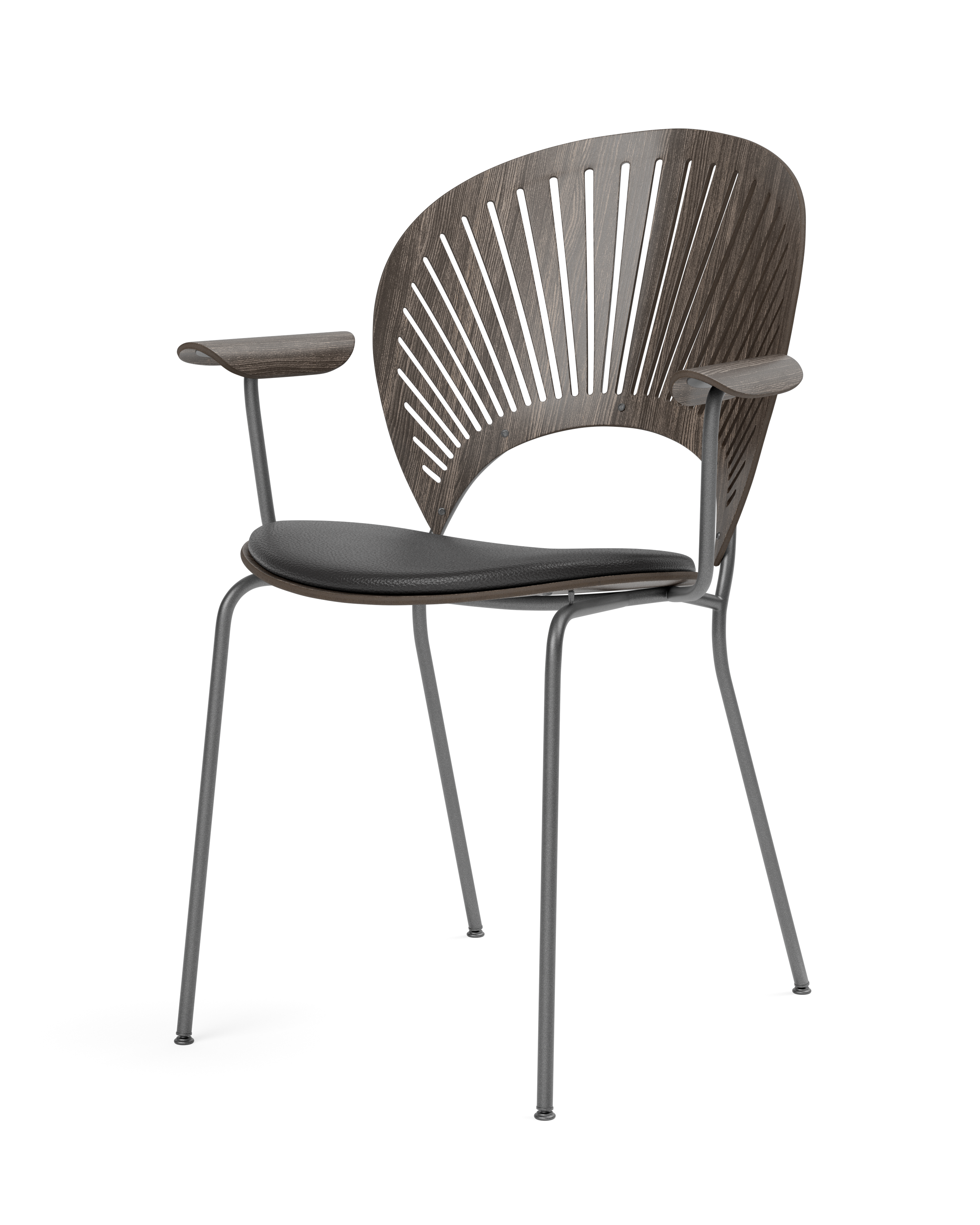 Trinidad chair with arms and upholstered seat